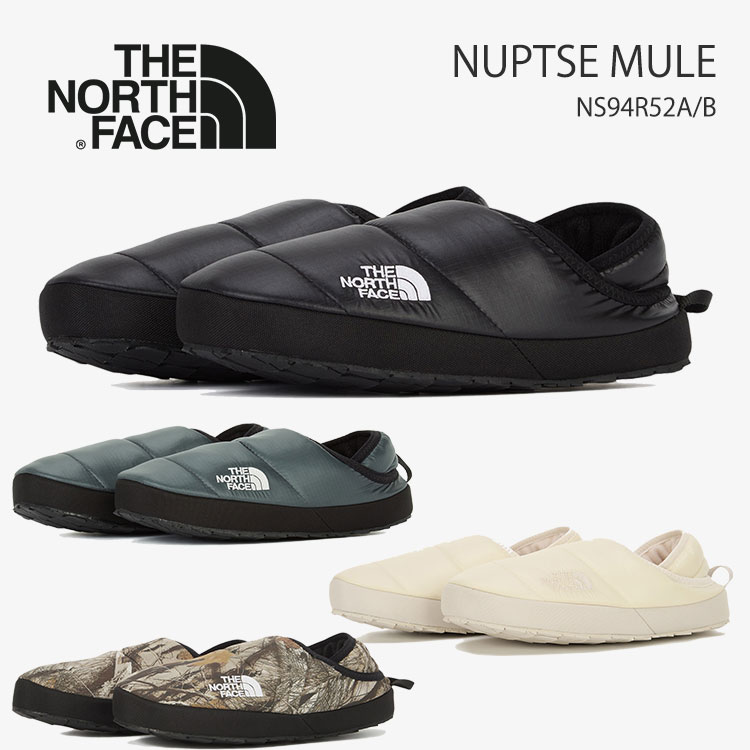 ノースフェイス スリッポン スニーカー ミュール THE NORTH FACE メンズ レディース NUPTSE MULE ヌプシミュール BLACK ブラック DARK_GRAYダックグレー CREAMクリーム BROWNブラウン NS93Q61A/B/C/D【中古】未使用品