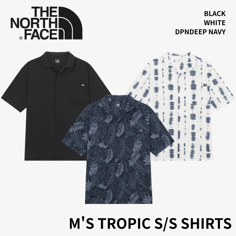 北の方人間の顔 プルオーバー 半袖 メンズ THE NORTH FACE 半袖 プルオーバー メンズ M\u0027S TROPIC S/S SHIRTS メンズ トロピックシャツ DPNDEEP NAVY BLACK  WHITE NH8SR03A  / NH8SR03B / NH8SR03C 御召しもの【中古】未当て嵌める品