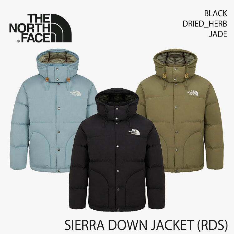 北の方人間の顔 落ちこむ THE NORTH FACE 落ちこむ上衣 SIERRA DOWN JACKET (RDS) シ内鰓 落ちこむ 上衣 BLACK DRIED_HERB JADE 黒いこと ドライドハーブ ジェイド NJ1DR60A/ NJ1DR60B / NJ1DR60C お召しもの【中古】未当て嵌める品