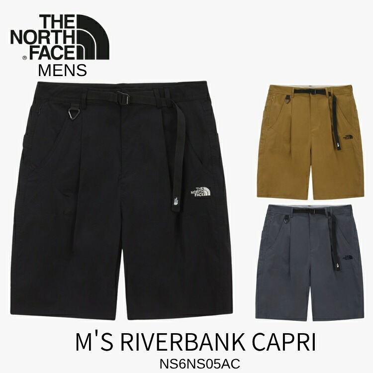 ノースフェイス ハーフパンツ THE NORTH FACE ハーフパンツ メンズ M'S RIVERBANK CAPRI メンズ リバーバンク カプリ パンツ ショーツ BLACK CAMEL METAL_GRAY ブラック キャメル メタルグレー【中古】未使用品|イイコレ!