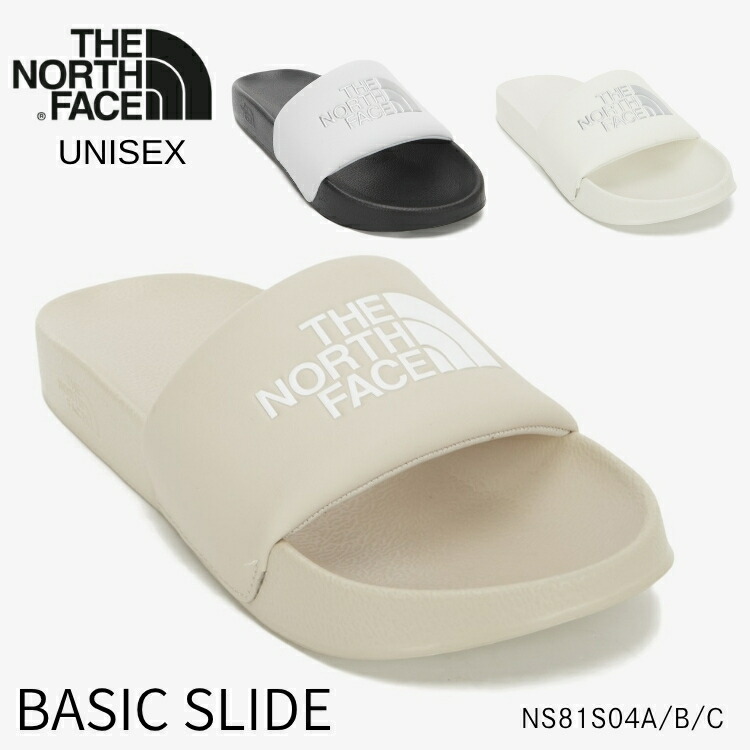 ノースフェイス サンダル THE NORTH FACE サンダル BASIC SLIDE ベーシック スライド サンダル BLACK OFF_WHITE BEIGE ブラック オフホワイト ベージュ NS81S04A NS81S04B NS81S04C シューズ【中古】未使用品
