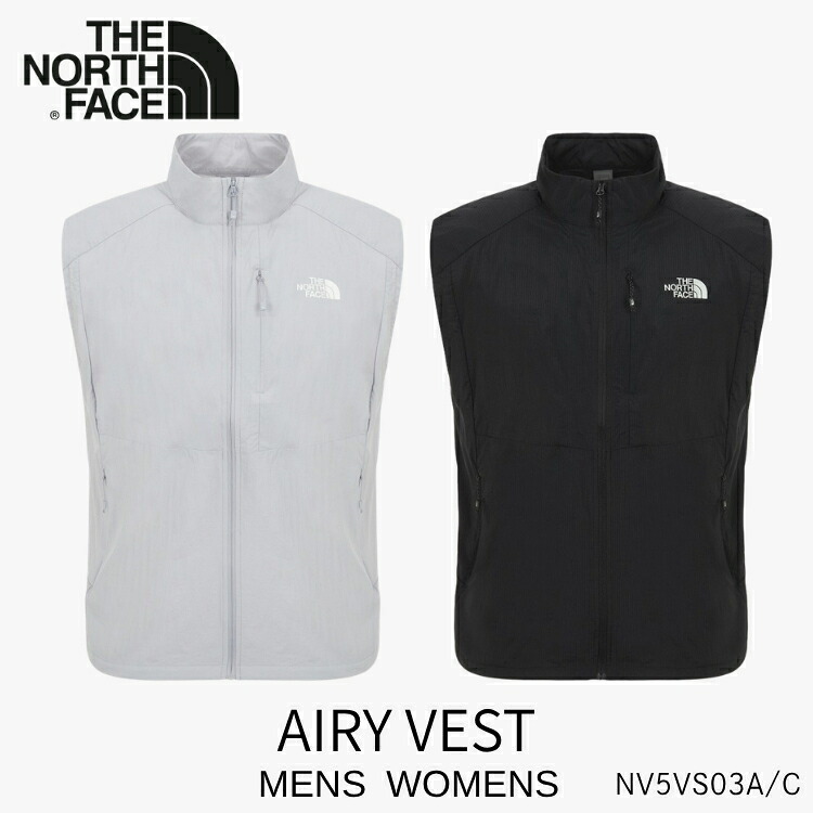 ノースフェイス ベスト THE NORTH FACE ベスト AIRY VEST エアリー ベスト BLACK STONE_GRAY ブラック ストーン グレー NV5VS03A NV5VS03C ウェア【中古】未使用品