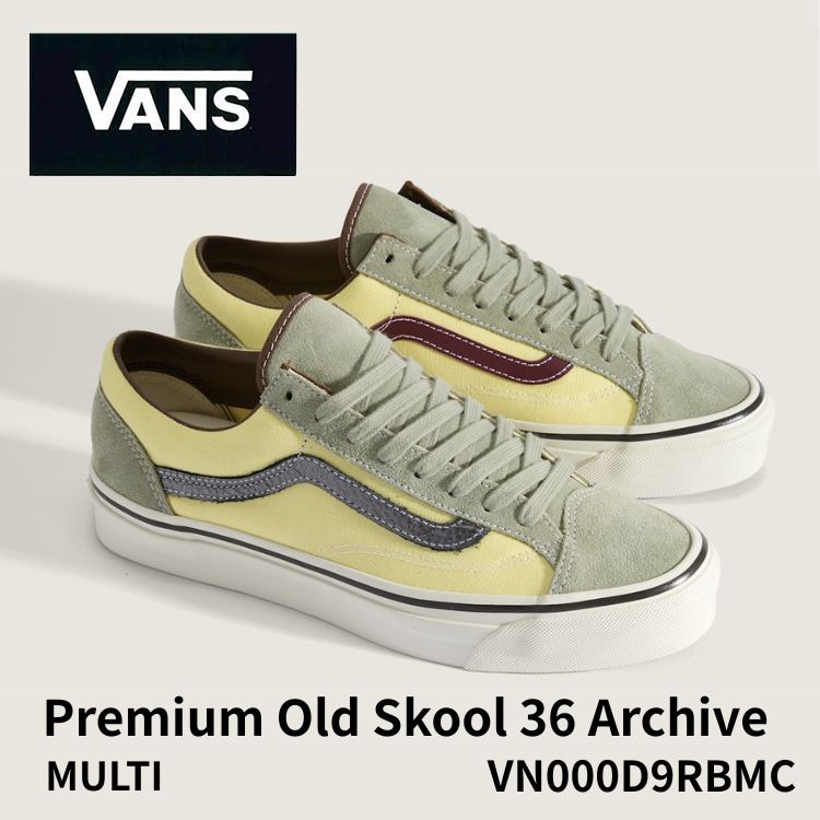 バンズ スニーカー VANS スニーカー VANS PREMIUM OLD SKOOL 36  Archive MULTI マルチ VN000D9RBMC スニーカー プレミアムオールドスクール アーカイブ シューズ