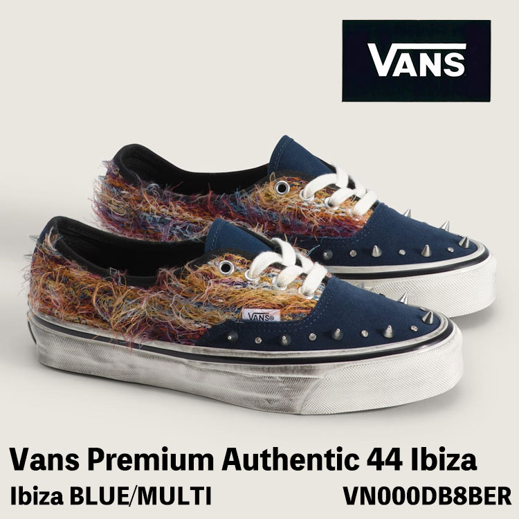バンズ スニーカー VANS スニーカー メンズ レディース オーセンティック Vans Premium Authentic 44 Ibiza BLUE/MULTI VN000DB8BER プレミアム オーセンティック 44 イビザ ブルー マルチ シューズ｜イイコレ！ 29,700円