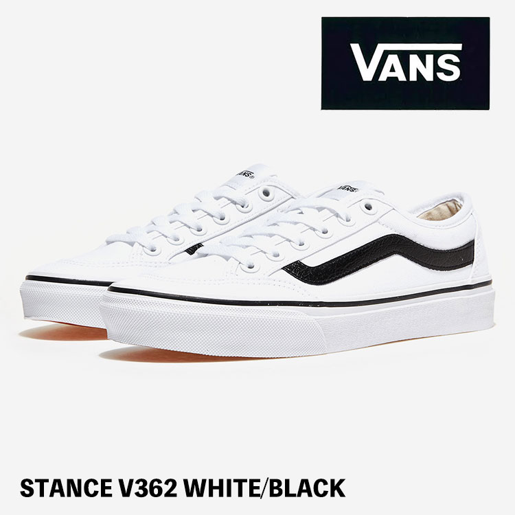 バンズ スニーカー VANS スニーカー STANCE スタンス V362 WHITE/BLACK ホワイト/ブラック シューズ