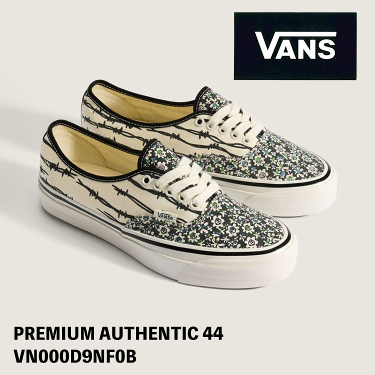 バンズ スニーカー VANS PREMIUM AUTHENTIC 44 VN000D9NF0B MICRO DAISY BARBED WIRE 割り増し金 オーセンティック シューズ【中古】未当て嵌める品