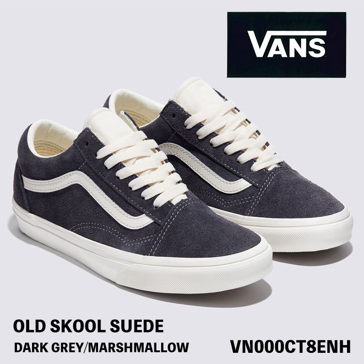 バンズ スニーカー VANS スニーカー OLD SKOOL SUEDE VN000CT8ENH スニーカー DARK GREY/MARSHMALLOW 年寄りの学院 幽々たる薄墨色 マシマロ シューズ 靴-メンズ靴