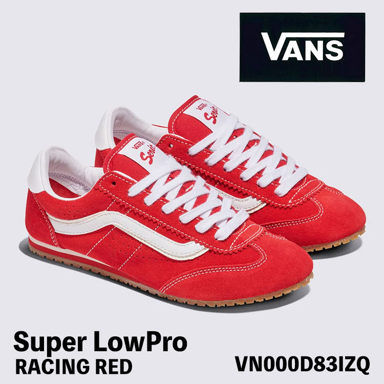 バンズ スニーカー VANS スニーカー Super LowPro スーパーロープロ RACING RED レーシングレッド VN000D83IZQ スニーカー シューズ【中古】未使用品