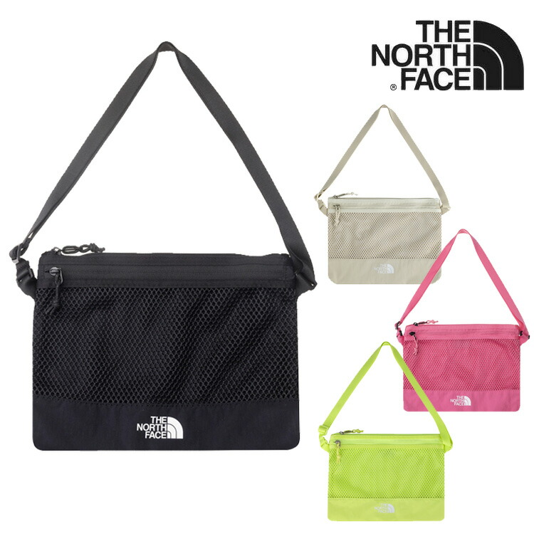 ノースフェイス ボディバッグ THE NORTH FACE LINDEN MESH CROSS BAG リンデン メッシュ クロス バッグ メンズ レディース BLACK ブラック CREAM クリーム HOT_PINK ホットピンク LIME ライム NN2PR15J/K/L/M バッグ【中古】未使用品|イイコレ!