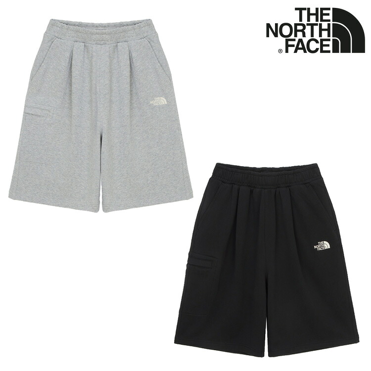 北の方人間の顔 二分の一ズボン下 THE NORTH FACE CORE BERMUDA SHORTS 中核グループ バミューダ さる股引き MELANGE_GREY メランジグレー BLACK 黒いこと NS6KR01A/B 御召しもの 【中古】未当て嵌める品