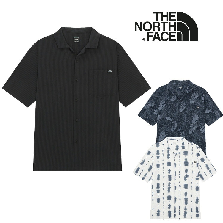 ノースフェイス 半袖シャツ THE NORTH FACE M'S TROPIC S/S SHIRTS メンズ トロピック ショートスリーブ シャツ メンズ レディース DPNDEEP_NAVY DPN ディープネイビー BLACK ブラック WHITE ホワイト NH8SR03A/B/C ウェア【中古】未使用品
