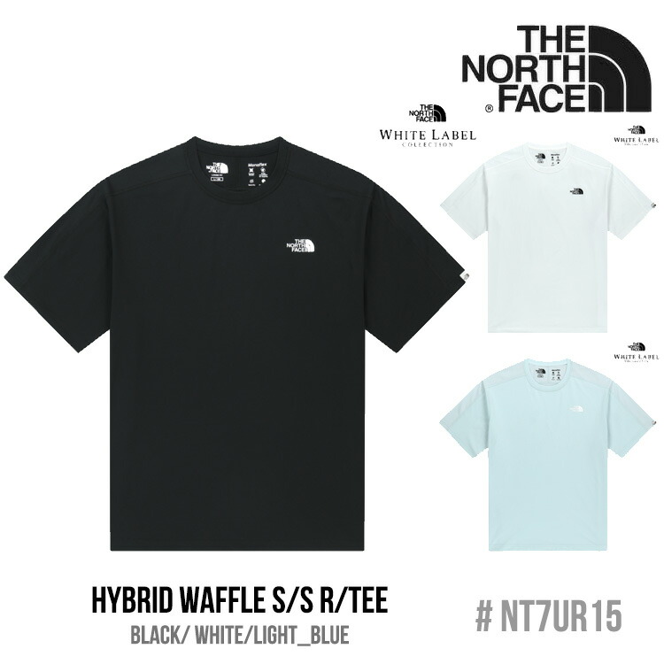 ノースフェイス Tシャツ THE NORTH FACE HYBRID WAFFLE S/S R/TEE ハイブリッド ワッフル ショートスリーブ ラウンドTEE BLACK ブラック WHITE ホワイト LIGHT_BLUE ライトブルー NT7UR15K/J/L ウェア【中古】未使用品