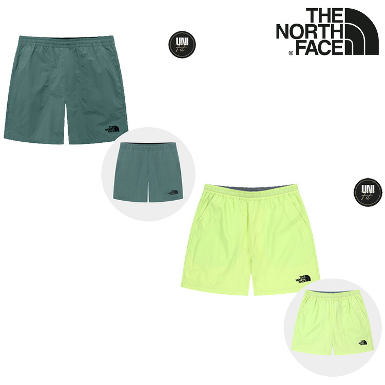 ノースフェイス ハーフパンツ THE NORTH FACE OLEMA SHORTS オレマ ショーツ メンズ レディース SEA_PINE シーパイン LIME ライム NS6NR04N/O ウェア【中古】未使用品