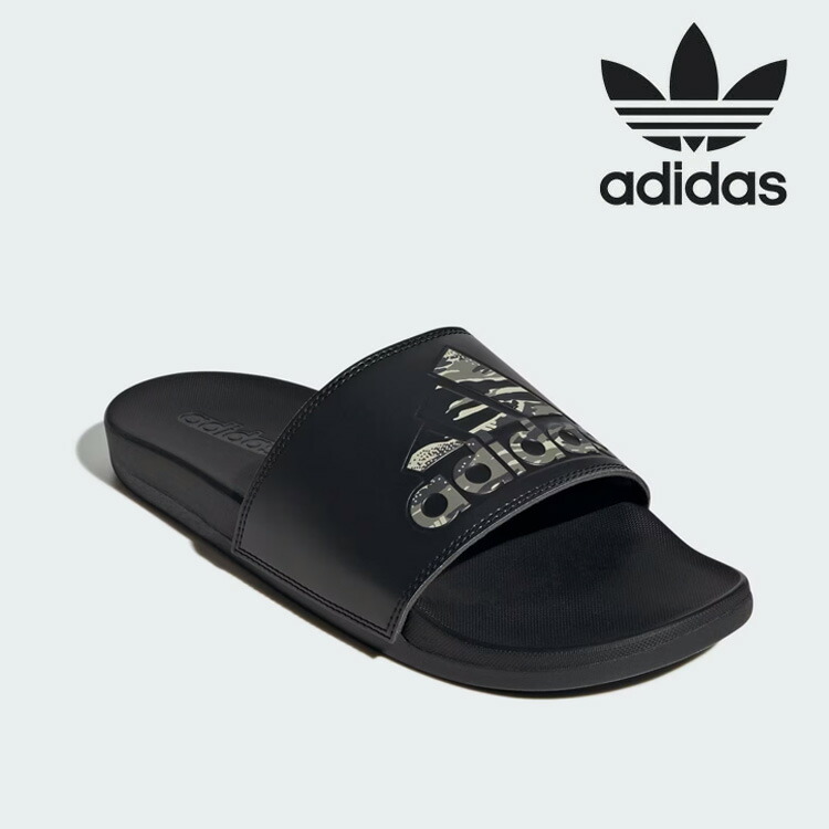 アディダス スリッパ メンズ レディース ADILETTE COMFORT SLIDE アディレッタ コンフォート スライド Core Black Silver Pebble コアブラック JP7083 シューズ【中古】未使用品