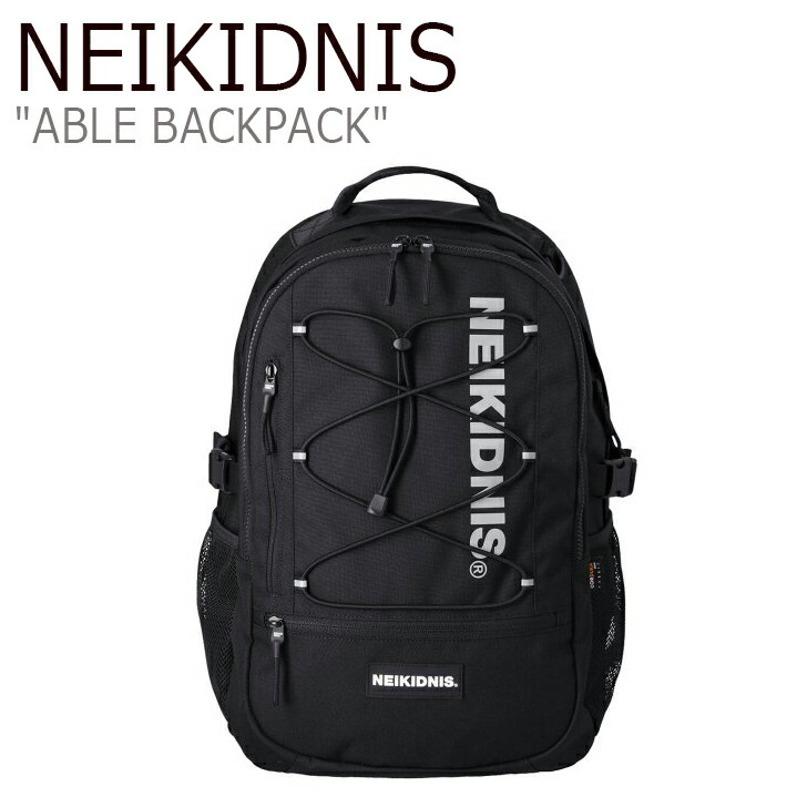 ネイキドニス リュック NEIKIDNIS 正規販売店 メンズ レディース ABLE BACKPACK エイブル バックパック BLACK ブラック NB15ABG030 バッグ｜イイコレ！