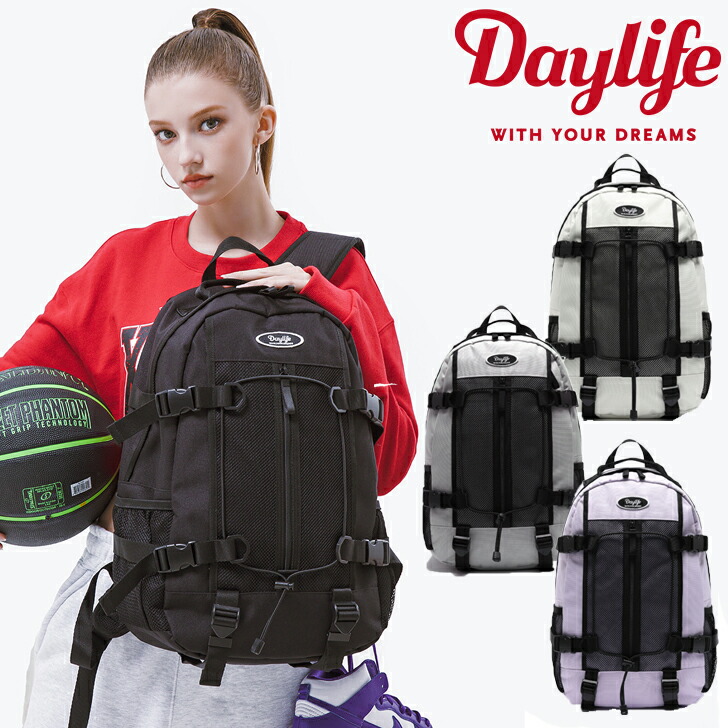 デイライフ リュック DAYLIFE ONE STRING BACKPACK ワン ストリング バックパック BLACK ブラック IVORY アイボリー GRAY グレー PURPLE パープル 2597751 バッグ|イイコレ!