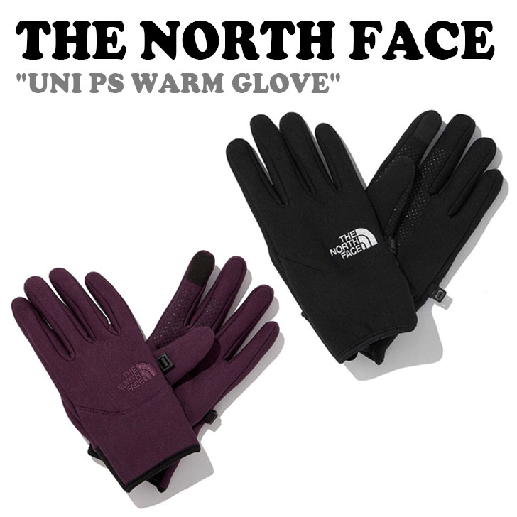 ノースフェイス 手袋 THE NORTH FACE 手袋 メンズ レディース UNI PS WARM GLOVE ユニ パワー ストレッチ ウォーム グローブ BLACK ブラック VIOLET バイオレット てぶくろ 手ぶくろ カジュアル NJ3GN54A/B ACC【中古】未使用品