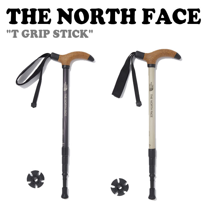 ノースフェイス トレッキングポール THE NORTH FACE メンズ レディース T GRIP STICK グリップ スティック BLACK ブラック LIGHT BEIGE ライトベージュ NA5SQ00A/B ACC【中古】未使用品