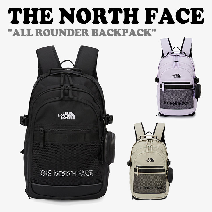 ノースフェイス リュック THE NORTH FACE メンズ レディース ALL ROUNDER オール ラウンダー バックパック BLACK ブラック LIGHT BEIGE ライトベージュ LILAC ライラック NM2DQ05J/K/L バッグ【中古】未使用品