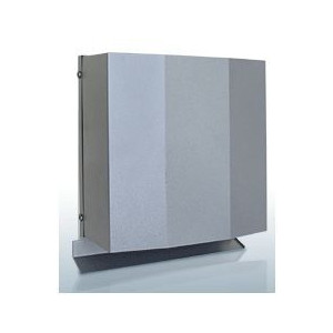 西邦工業【FFN150BS】金網型3メッシュ・防音タイプ・ワイド水切り付(厚型・金網)防音型製品・ステンレス製換気口〔HF〕