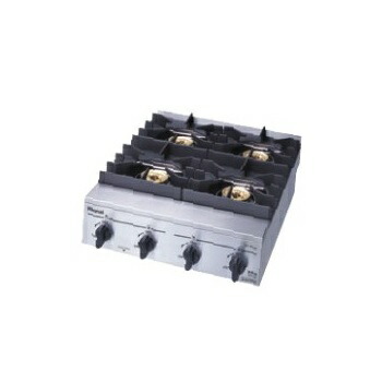 ●リンナイ 御勤め用ガステーブルコンロ【RSB-410SV】標準尺度手合い 4口 立消え安全性のあるとり備える付〔FJ〕