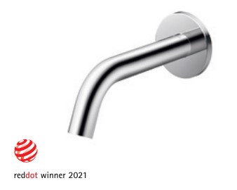 TOTO 水栓金具【TLE26SP1W】(TLE03505JA+TLE26009J)アクアオート 壁付自動水栓 コンテンポラリタイプ (壁付き) 発電タイプ 単水栓〔HC〕