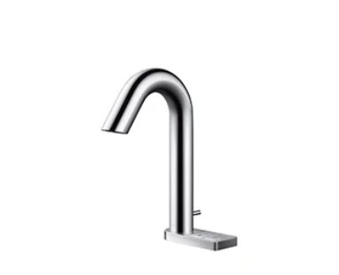 πTOTO 水栓金具【TLE33SB6A】(TLE01712JA+TLE33004J)アクアオート 台付自動水栓 グースネックタイプ AC100V ワンプッシュ式 サーモ (手動スイッチ、湯水切り替え) (旧品番 TEN85G1)
