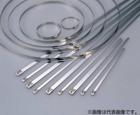 Яヘラマンタイトン 【STB-360S 100本】メタルタイ (STBタイプ) 全長360mm 幅4.5mm 高温・屋内外環境下