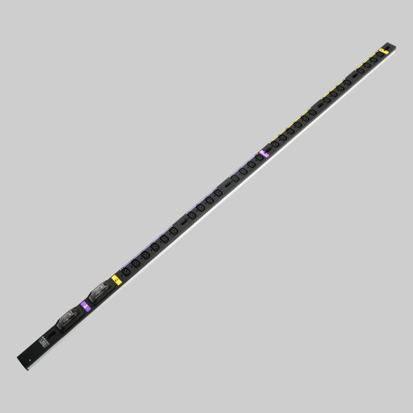 ▲Яアメリカン電機 【HA9282S】黒色 0Uコンセントバー 30A入力 IEC C-13×28ヶ口 スリムタイプ 20A安全ブレーカ付 受注生産