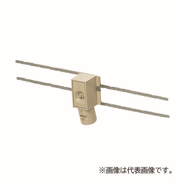 未来工業 【MFSE-22FH(20個入)】ベージュ 落し込みF・ころエンド (VVFケーブルころがし配線用) PF単層波付管22用 3分スタット付 エコノミータイプ