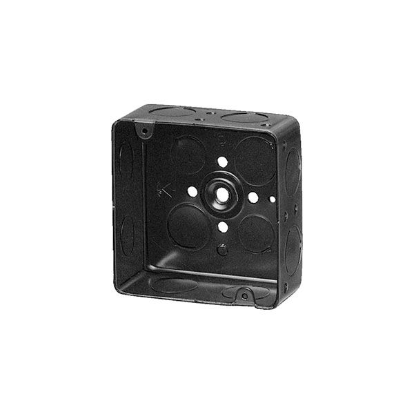 未来工業 【OF-MA-3(20個入)】スタットレットボックス (3分スタット付鉄製アウトレットボックス) メガネ型 中形四角(浅型)
