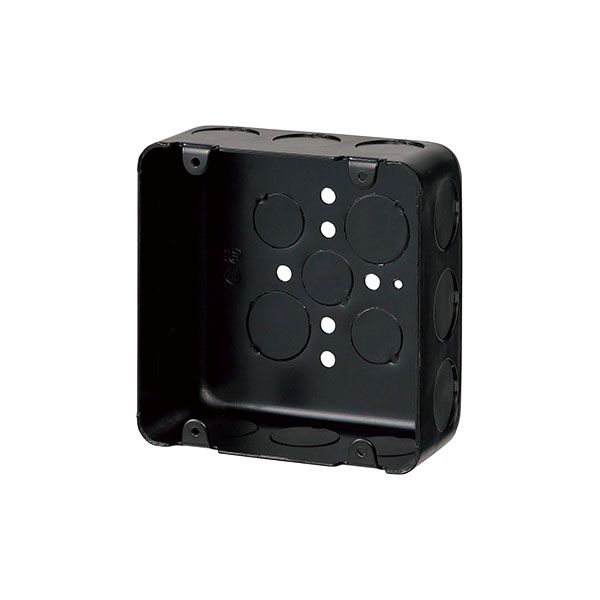 未来工業 【OF-LB-5N(20個入)】鉄アウトレットボックス 大形四角(深型) 側面ノックアウト22・22・22(25・25・25)×4