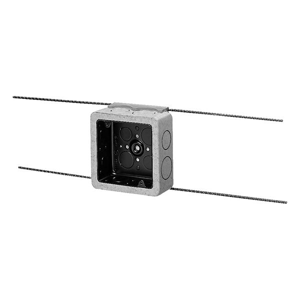 未来工業 【OF-MA-1DB(10個入)】スタットレットボックス (断熱カバー・4mmバー付) 中形四角(浅型) 10mm厚 3分スタット付 難燃タイプ