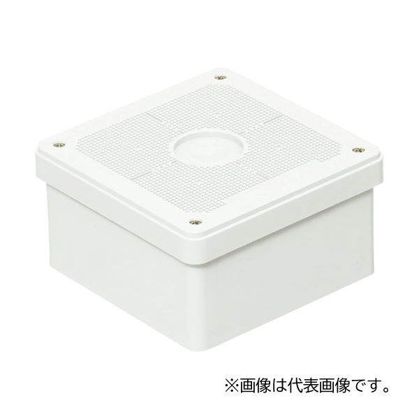 未来工業 【PVP-2010FW】カベ白 プールボックス (取付自在蓋) 有効深さ93mm 防犯カメラ取付用ねじ付