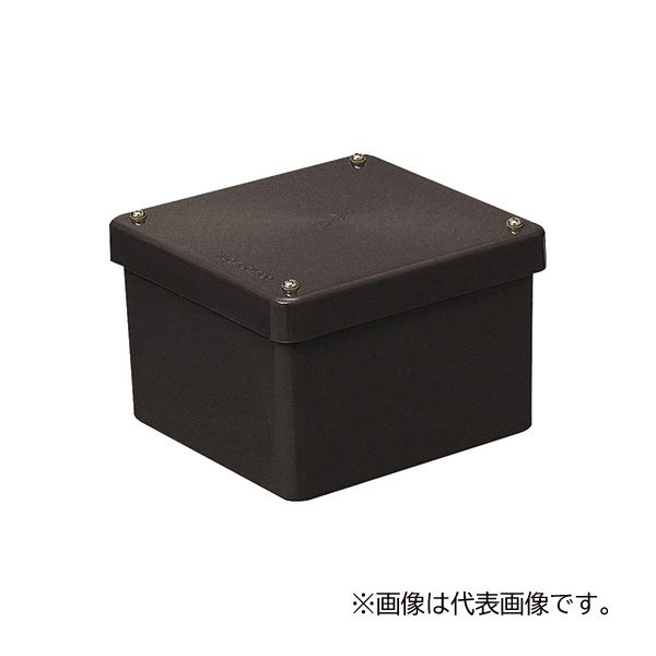 未来工業 【PVP-2515BT】チョコレート 防水プールボックス (カブセ蓋) 正方形(ノック無) 250×250×150