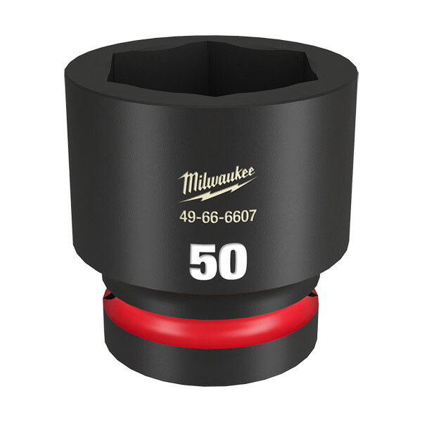 ▲●u.ミルウォーキー/Milwaukee 【49-66-6607】SHOCKWAVE IMPACT DUTY インパクトソケット 1インチ(25.4mm)角 50mm