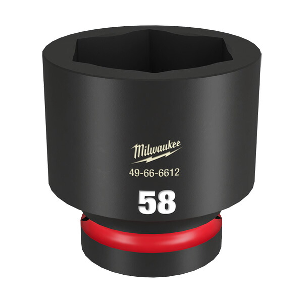 ▲●u.ミルウォーキー/Milwaukee 【49-66-6612】SHOCKWAVE IMPACT DUTY 差しひびきソケット 1in(25.4粍)角 58粍