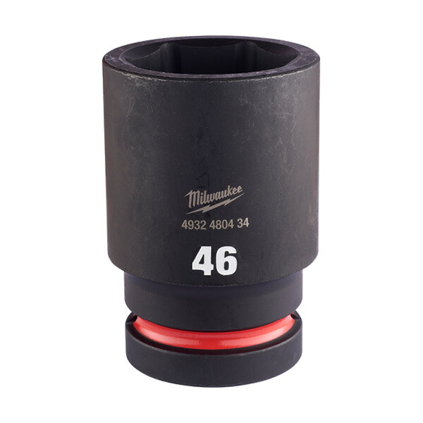 ▲●u.ミルウォーキー/Milwaukee 【4932480434】SHOCKWAVE IMPACT DUTY ディープインパクトソケット 1in(25.4粍)角 46粍