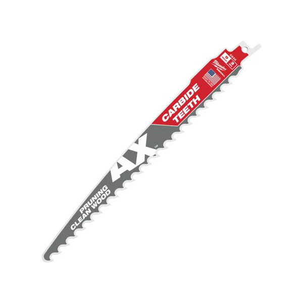 ▲●u.ミルウォーキー/Milwaukee 【48-00-5332】AX 剪定用カーバイドレシプロソーブレード 3TPI 229mm (3本パック)