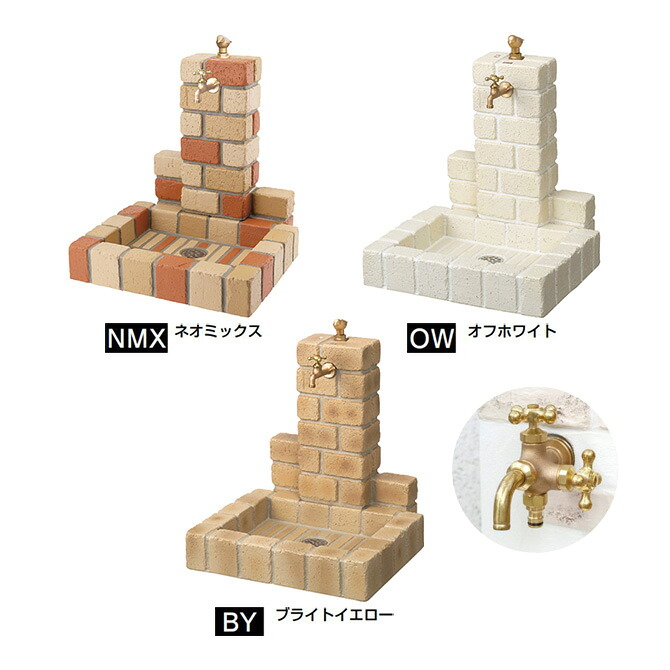 ▲竹村製作所 【D-JX-PB-W-100】不凍水栓柱ユニット サナンド 2口飾り蛇口付 スクエアタイプ(水受けパン角型) 埋設長さ1.0m〔EF〕