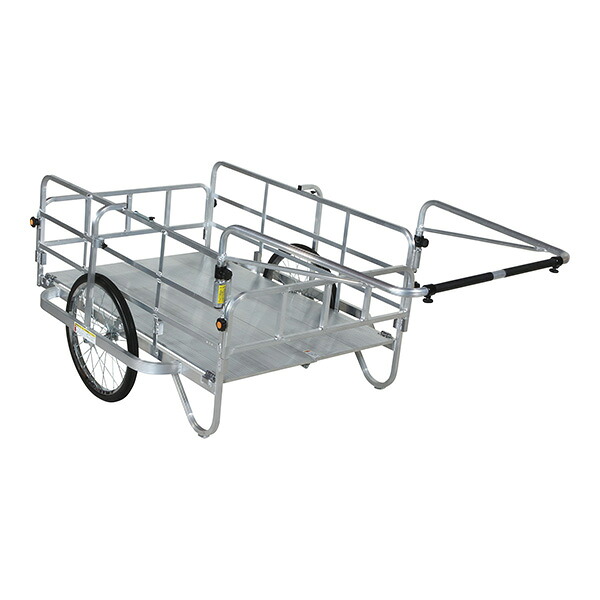 ●∂長谷川工業 【HC-1208N】折りたたみ式リヤカー HC コンパック 標準タイプ 全長197cm 幅110cm|あいあいショップさくら