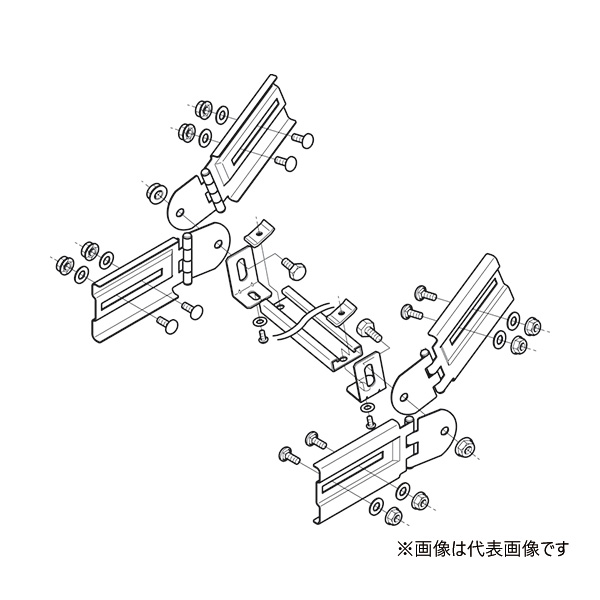 Яネグロス電工 【SD-SRB3 2個組】子桁付上下左右自在継金具 スーパーダイマ SRタイプ