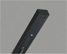 ▲βコイズミ 部材【WE00291B】ライティングダクト フィードインキャップ・エンドキャップ付 1500mmタイプ