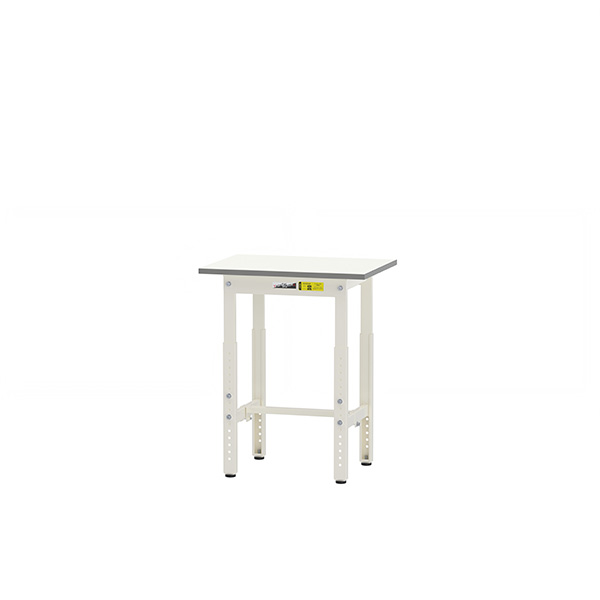 ●u.ヤマキン/山金工業 【SUPA-645-WW】ワークテーブル 150シリーズ 高さ調整タイプ H600mm～H900mm 低圧メラミン天板 基本形 組立式｜あいあいショップさくら