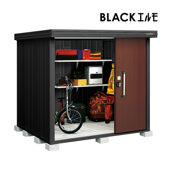 ●u.ヨド屋根裏部屋/ヨドコウ 【LMDU-2218-BK CW】黒茶白木 ブラックエルモ 中・大型屋根裏部屋 豪雪型 2連片引き戸 間口2m22cm×奥ふかさ1m87珊 受注約2週