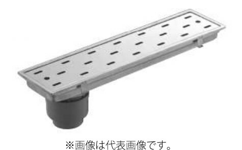 長谷川鋳工所 【SP-450】浴室用トラップ付排水溝ふた 浅型トラップ付 タイル150mm 長さ448mm×幅148mm 受注生産〔FA〕