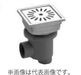 長谷川鋳工所 【SP-200B】浴室用トラップ付排水溝ふた 偏芯トラップ付 タイル200mm 長さ198mm×幅198mm 受注生産〔FA〕