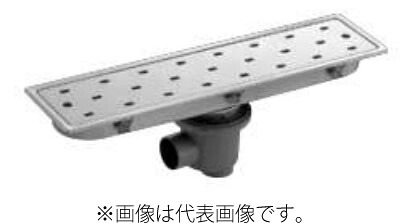 長谷川鋳工所 【SP-600C-B】浴室用トラップ付排水溝ふた センター排水 タイル150mm 長さ598mm&times;幅148mm 受注生産〔FA〕｜あいあいショップさくら