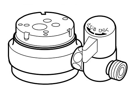 ナニワ製作所 【NSP-SSH8】浄水器・食器洗い乾燥機用分岐水栓 シングル分岐 (旧品番 NSJ-SSH8)〔▽〕｜あいあいショップさくら