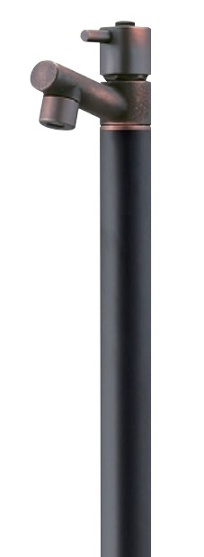 ▲竹村製作所 【S-10ASWB-1313100】蛇口一体型デザイン水栓柱 S-10ASWB (アクアマールW・ブラックブロンズ) 補助蛇口付〔FG〕｜あいあいショップさくら